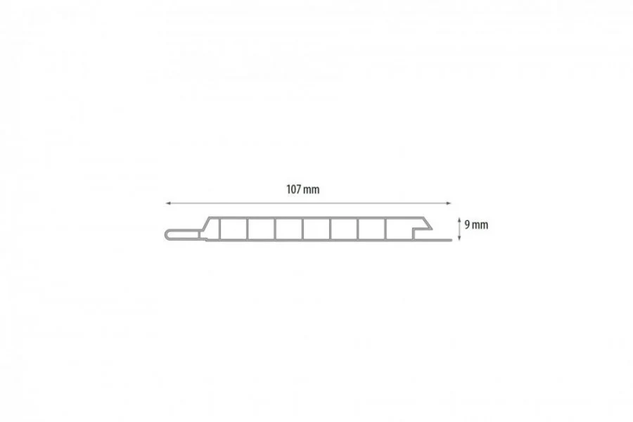 Boazeria PVC 10cm 1opak=10szt. Cezar Grafitowy RAL7024 Mat 2,60m - Image 2