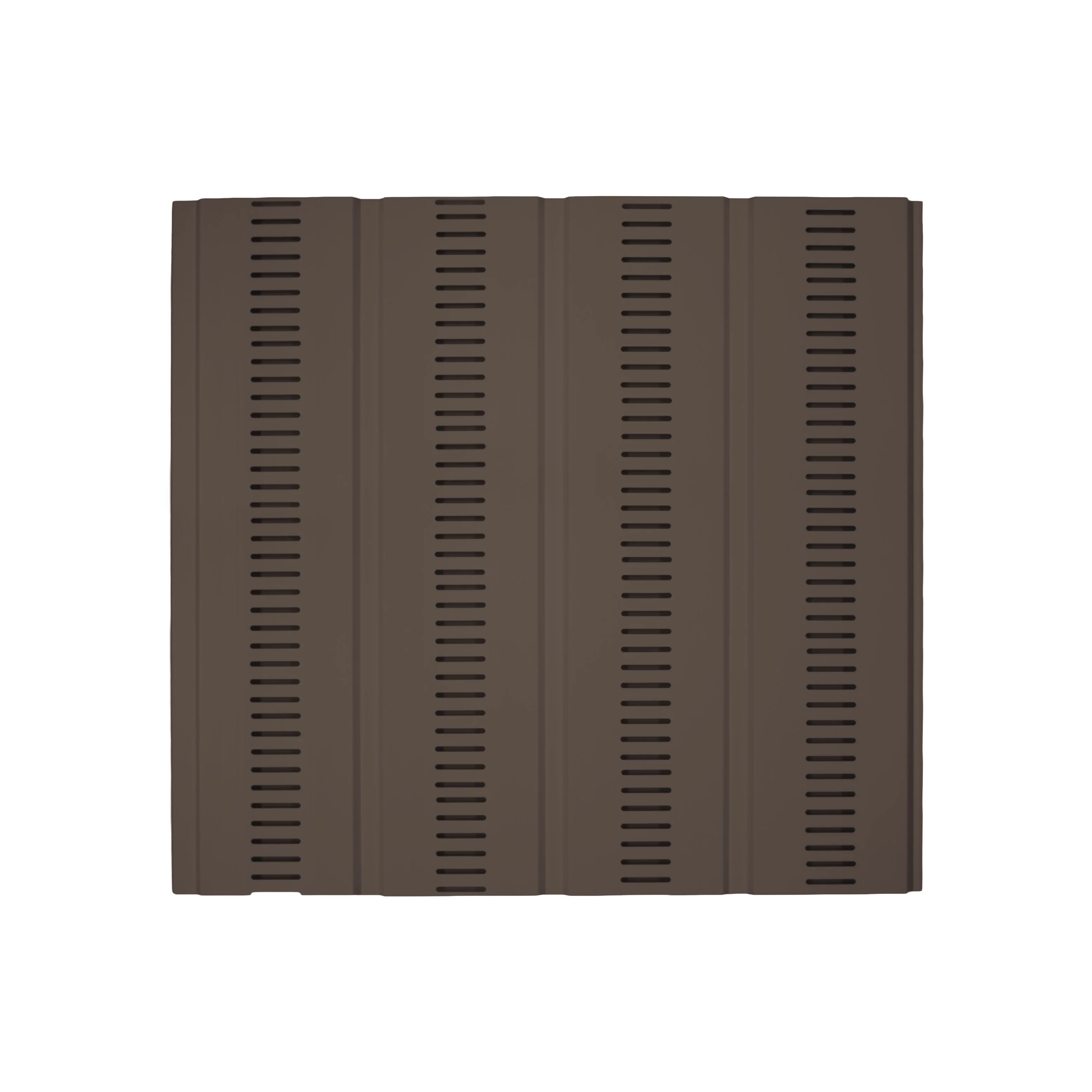 Panel wentylacyjny do boazerii PVC 10cm Cezar Brązowy RAL8024 Mat 3m - Image 4