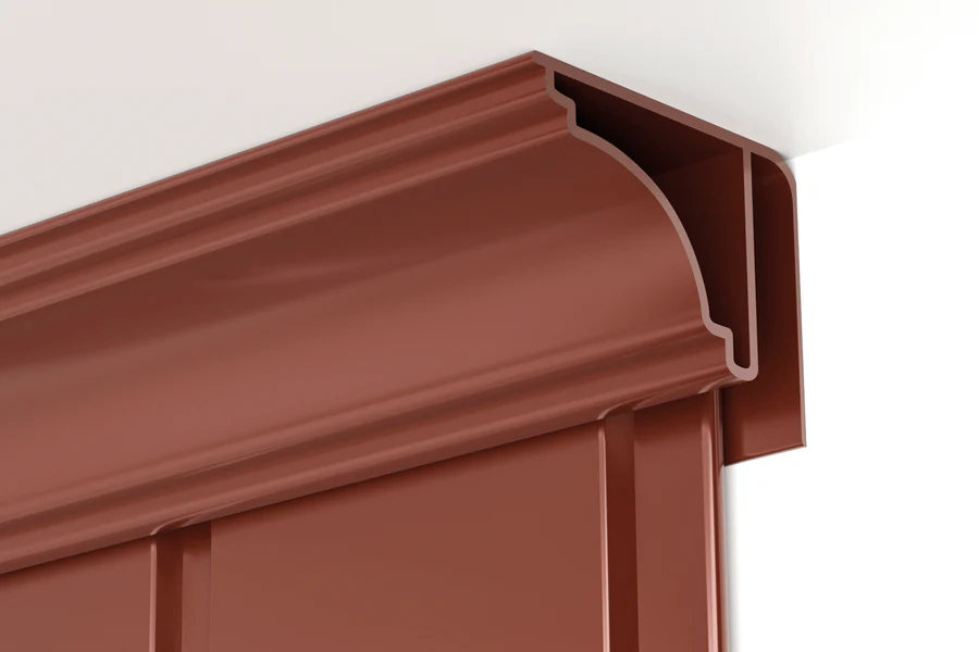 Listwa przysufitowa do boazerii PVC Cezar Grafitowy RAL7024 Mat 3m - Image 3