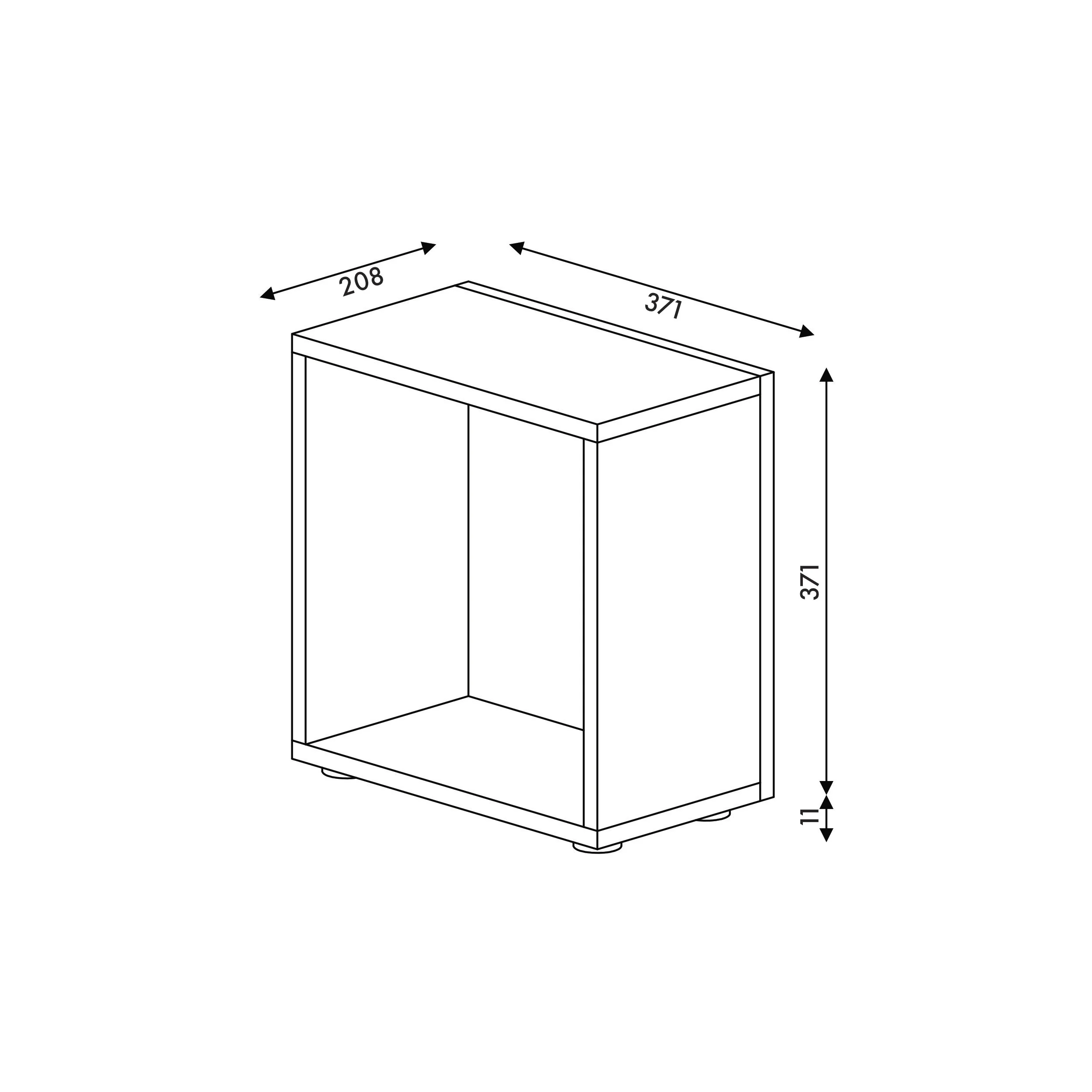 CLICKform półka BOX208 MURSO Biały RAL9003 Mat - Image 3
