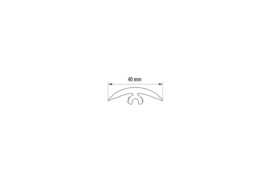 Elastyczny profil podłogowy Flex Line PVC 40mm 6m Dąb Aspen - Image 3