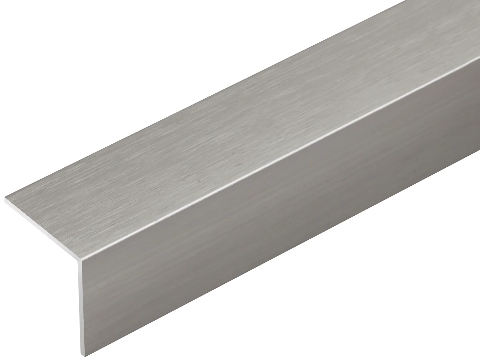 Kątownik aluminiowy 10x10x1mm Cezar Szary Metal Szczotka Mat 2,50m