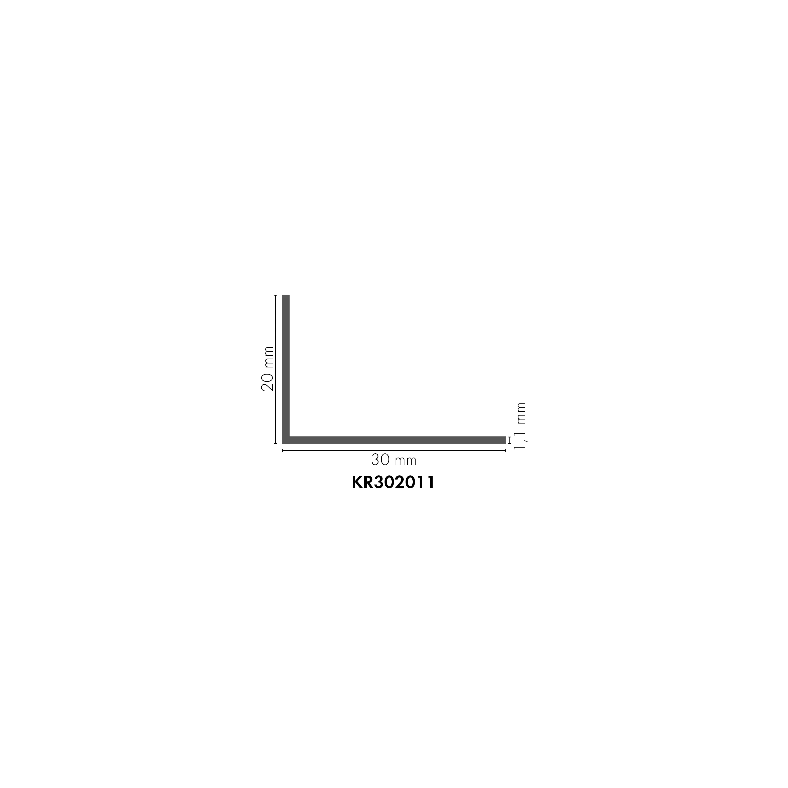Kątownik PVC 30x20x1,1mm Cezar Biały RAL9003 Mat 2,75m - Image 2