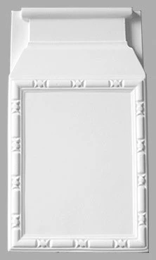 Kominek drzwi ściana 295x165x43 mm Biały