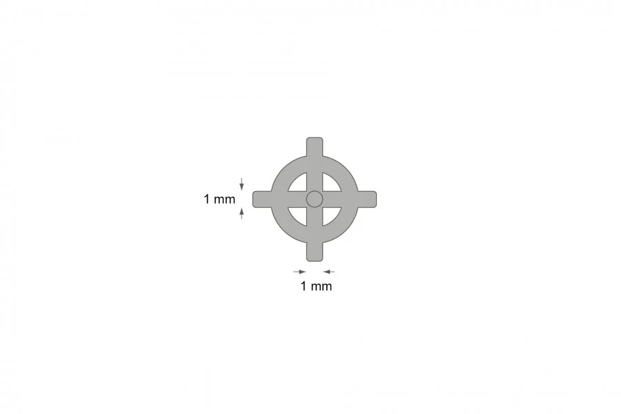 Krzyżyki z dystansem do glazury 1mm 200szt. - Image 2