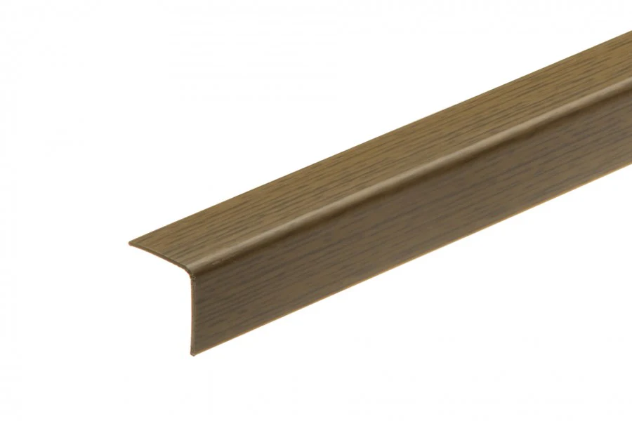 Kształtownik PVC kątownik 15x15x1,1mm L= 2,75m Dąb Ciemny