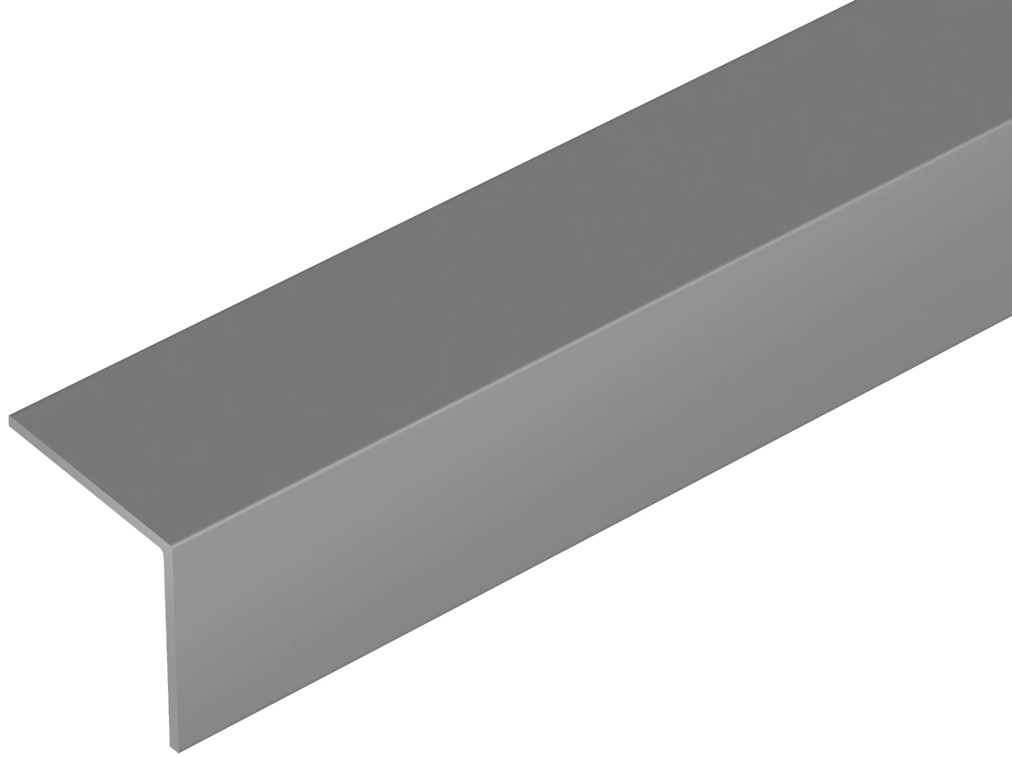 Kątownik PVC 50x50x1,1mm Cezar Szary Ciemny RAL7037 Mat 2,75m