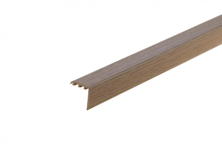 Kształtownik PVC kątownik progowy 25x25mm 2w1 L= 0,90m Dąb Canyon