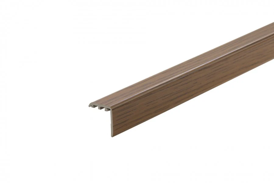 Kształtownik PVC kątownik progowy 25x25mm 2w1 L= 0,90m Dąb Rustykalny