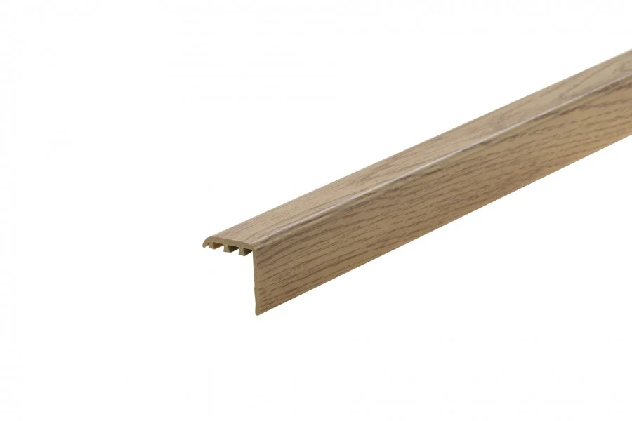 Kształtownik PVC kątownik progowy 25x25mm 2w1 L= 1,80m Dąb Szlachetny