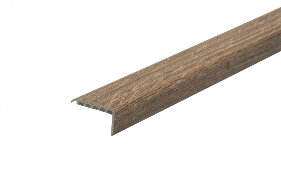 Kształtownik PVC kątownik progowy 45x22mm 2w1 L= 1,80m Dąb Palony