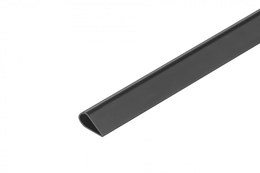 Kształtownik PVC profil klamrowy 15x0,9mm L= 2,00m Czarny RAL 9005