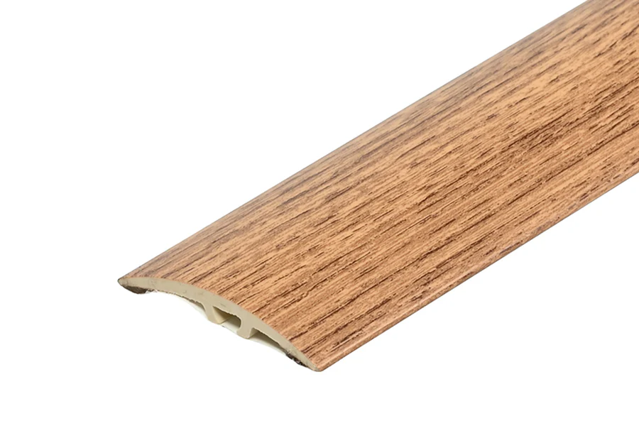 Kształtownik PVC wcisk szeroki 40mm 5w1 klejony L= 0,93m Dąb Palony