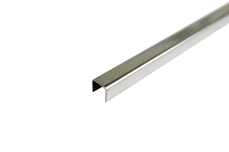 Kształtownik SN forma U 10x10x0,8mm L= 2,50m PVD Srebrny Połysk