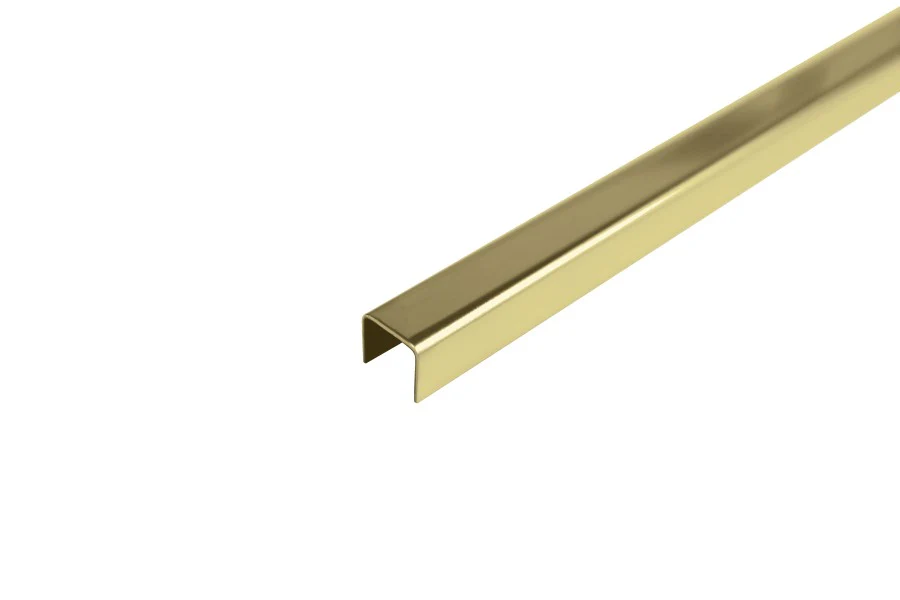 Kształtownik SN forma U 10x10x0,8mm L= 2,50m PVD Złoty Połysk
