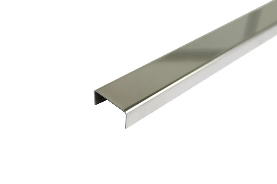 Kształtownik SN forma U 20x10x0,8mm L= 2,50m PVD Srebrny Połysk