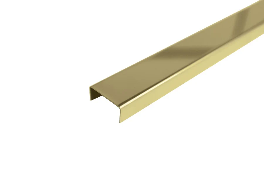 Kształtownik SN forma U 20x10x0,8mm L= 2,50m PVD Złoty Połysk