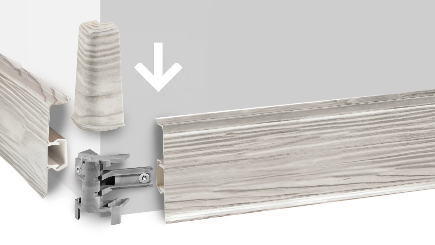 Łącznik do listwy przypodłogowej Cezar60 20x60mm 1kpl=2szt Cezar Wiąz Amaranta Mat - Image 5
