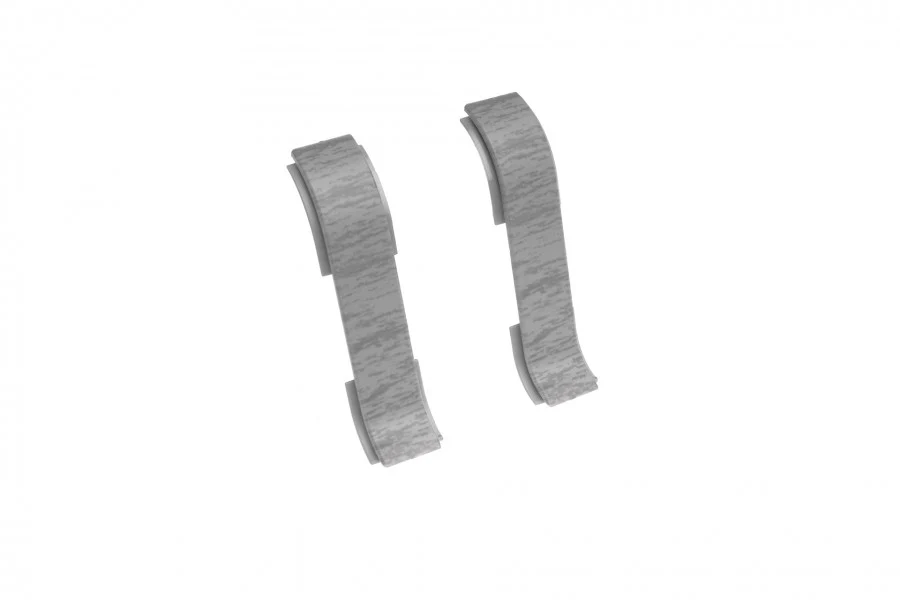Łącznik do listwy przypodłogowej Classic 22x59mm 1kpl=2szt Cezar Dąb Szary Jasny Mat