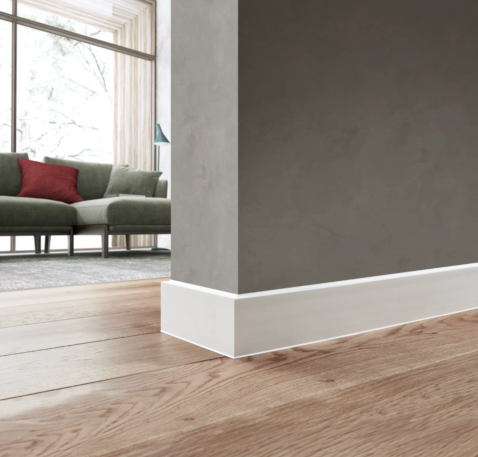 Łącznik do listwy przypodłogowej MASTERLINE 15x60mm 1kpl=2szt Cezar Grenlandia Mat - Image 3