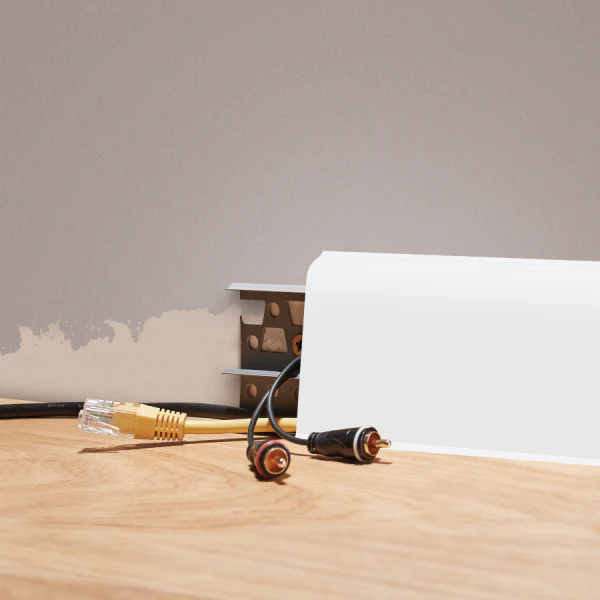 Łącznik do listwy przypodłogowej SOFTline 22,5x75mm 1opak=10szt Dąb Aspen mat - Image 4