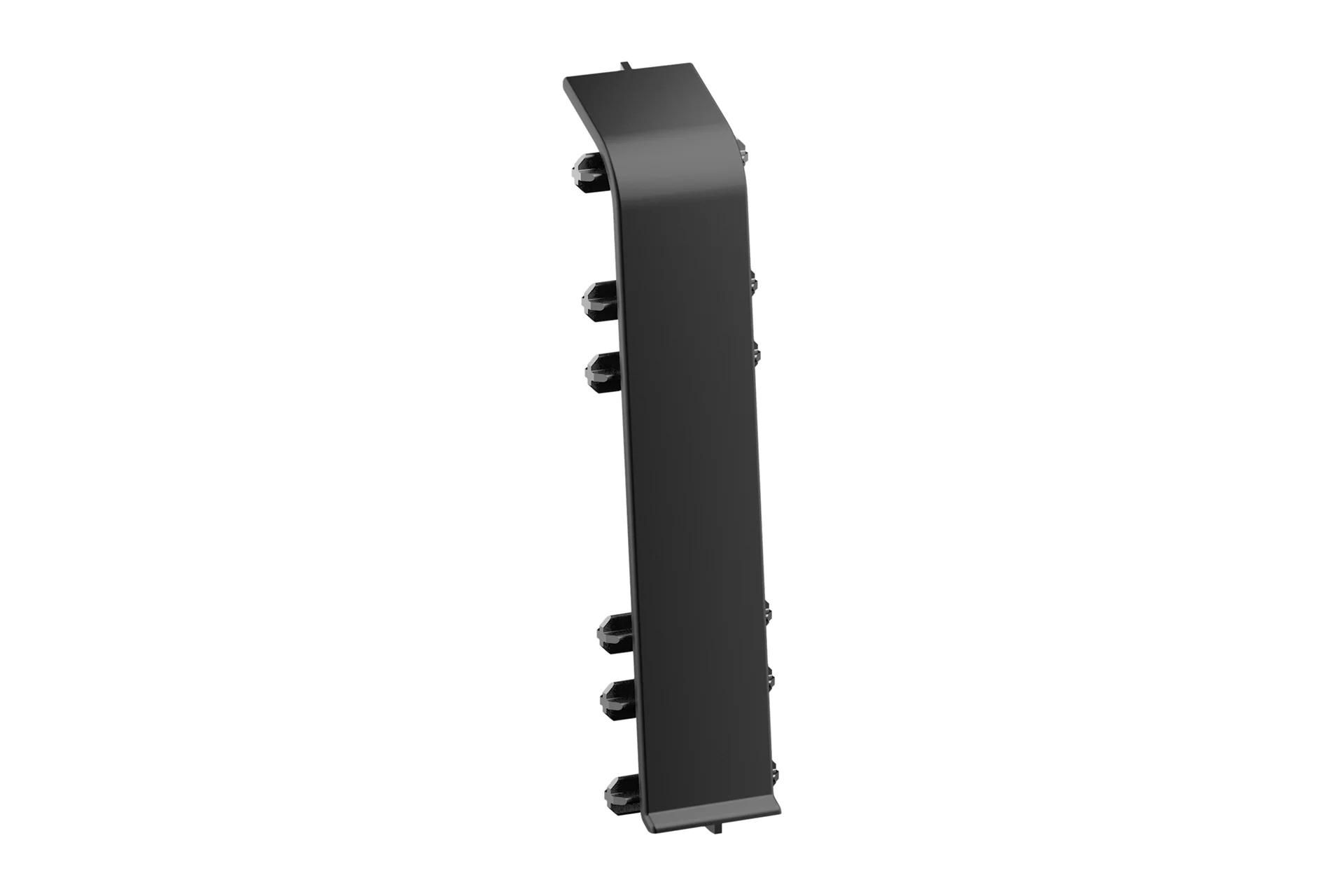 Łącznik do listwy przypodłogowej Softline 22,5x75mm Cezar 1kpl=2szt Cezar Czarny RAL9005 mat