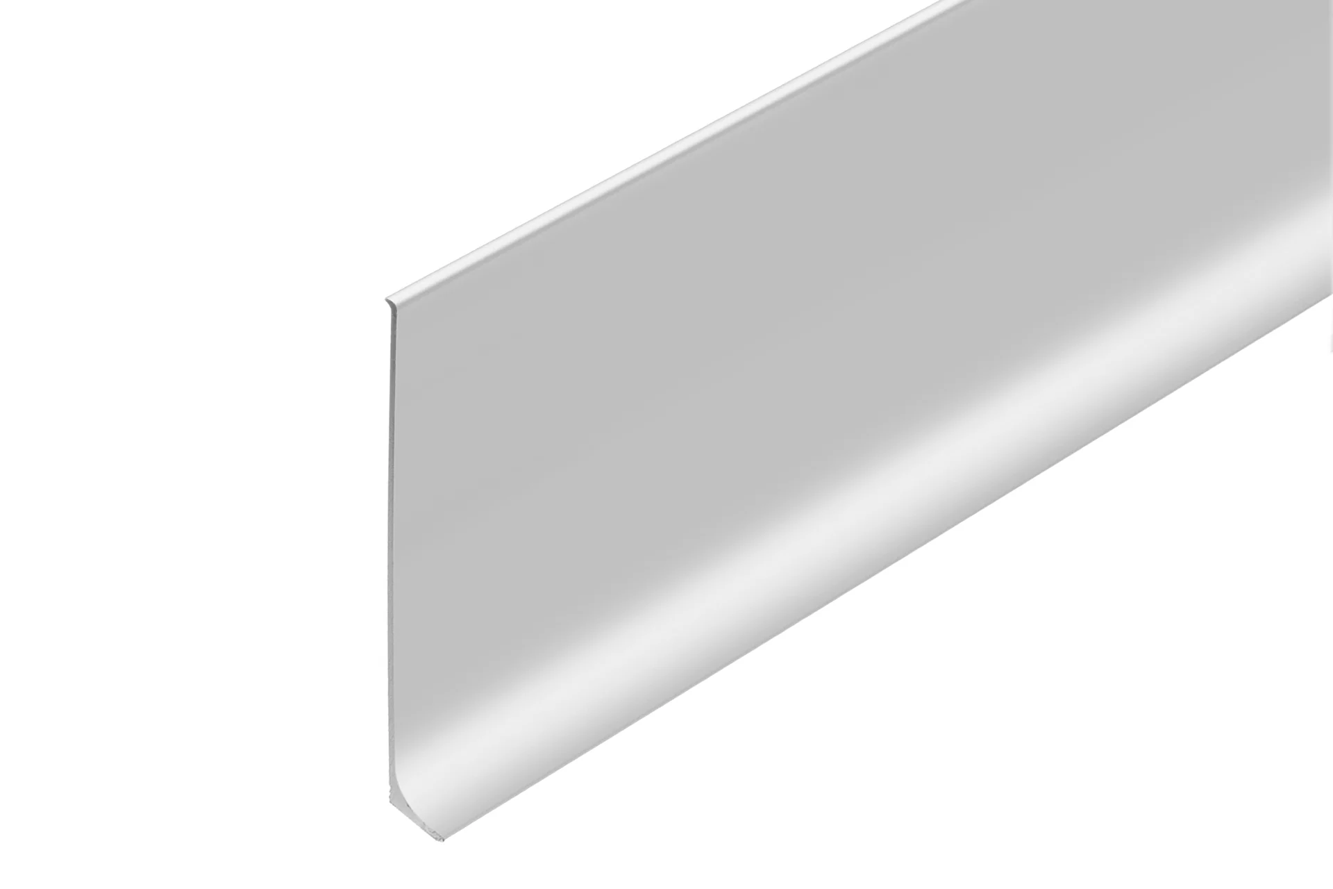 Listwa przypodłogowa aluminiowa 100mm Cezar Srebrny Mat 2,50m