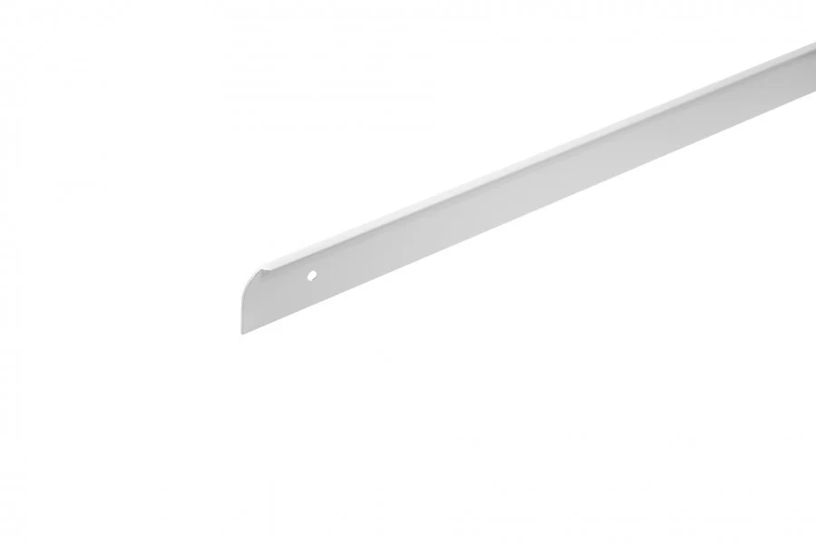 Listwa do blatu aluminiowa boczna lewa 28mm Cezar Biały RAL9016 0,62m