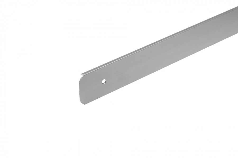 Listwa do blatu aluminiowa boczna prawa 38mm Cezar Srebrny Mat 0,60m