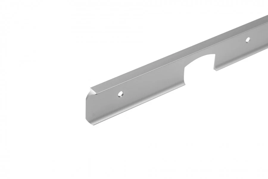 Listwa do blatu aluminiowa kątowa 38mm Cezar Srebrny Mat 0,60m
