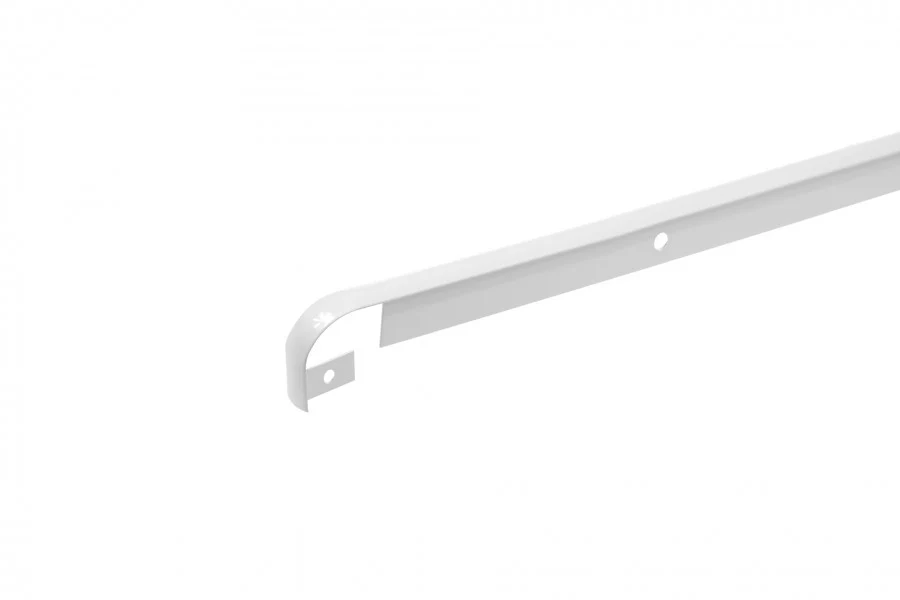 Listwa do blatu aluminiowa szczelinowa 28mm Cezar Biały RAL9016 Połysk 0,62m