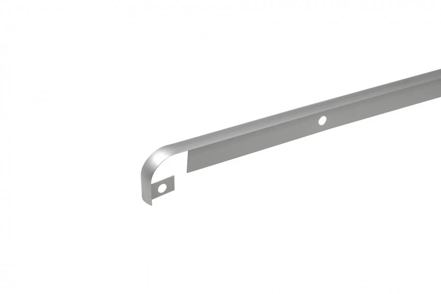 Listwa do blatu aluminiowa szczelinowa 28mm Cezar Srebrny Mat 0,60m