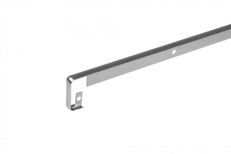 Listwa do blatu aluminiowa szczelinowa 40mm Cezar Srebrny Mat 0,62m