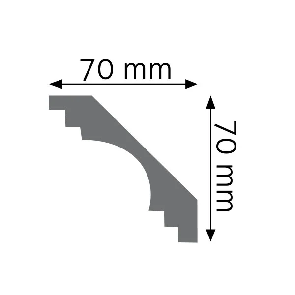 Listwa gzymsowa gładka 16F Biały 101 - Image 2