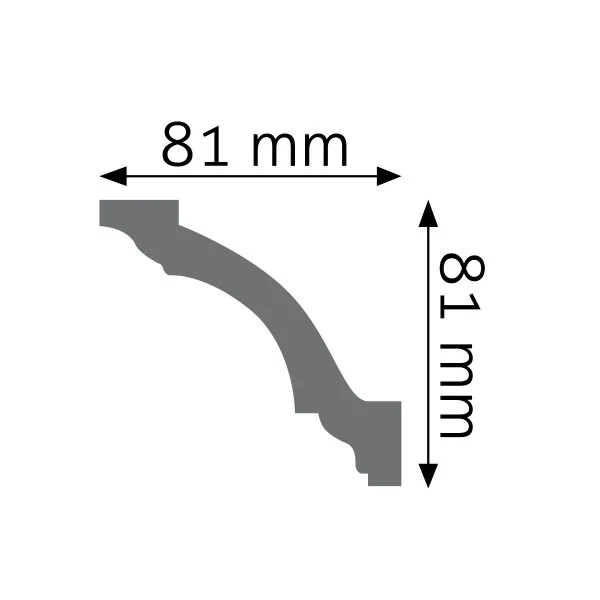 Listwa gzymsowa gładka LGG-29 Flex Cezar Biała 2,40m - Image 2