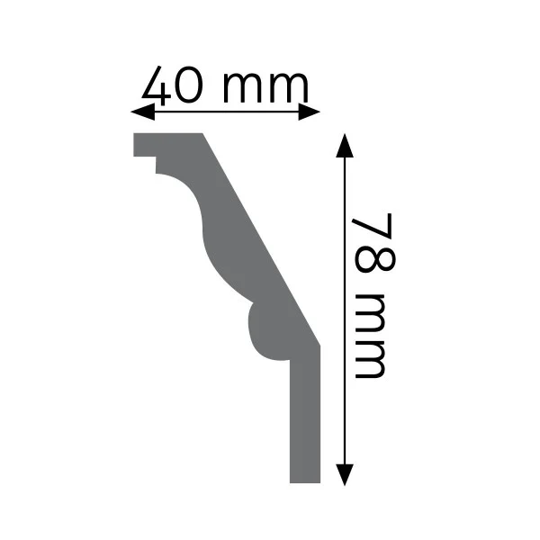 Listwa gzymsowa zdobiona 14F Biały 101 - Image 2