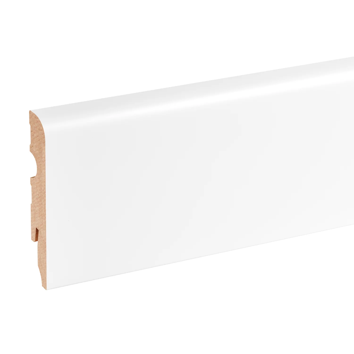 Listwa przypodłogowa MDF zacinana 80x14,5mm (1kpl=18szt) Cezar Biały RAL9003 Mat 0,38m - Image 4