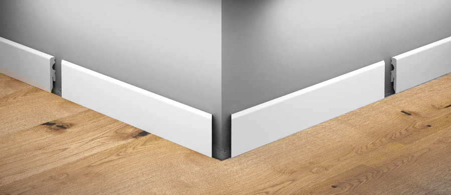 Listwa przypodłogowa MDF zacinane 80x13mm (1kpl=2szt) Cezar Biały RAL9003 półmat 2,20m - Image 6
