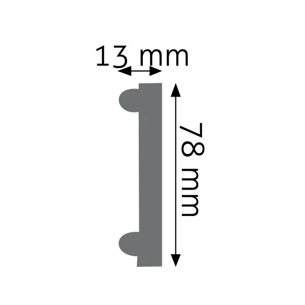 Listwa naścienna zdobiona 01F Biały 101 - Image 2