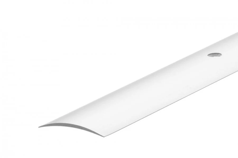 Profil progowy aluminiowy owalny szeroki 40mm Cezar Srebrny Mat 2,70m