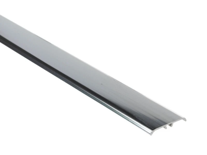 Listwa ochronna aluminiowy wcisk płaski owalny 35mm Srebrny El-Poler 0,93m