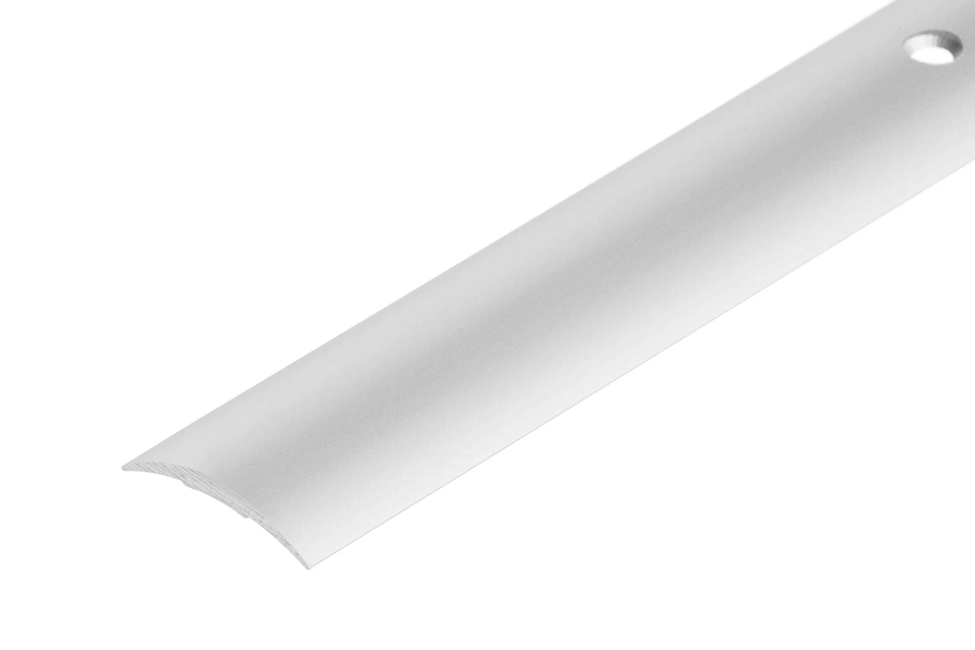 Profil progowy aluminiowy owalny 30mm Cezar Srebrny Mat 2,70m