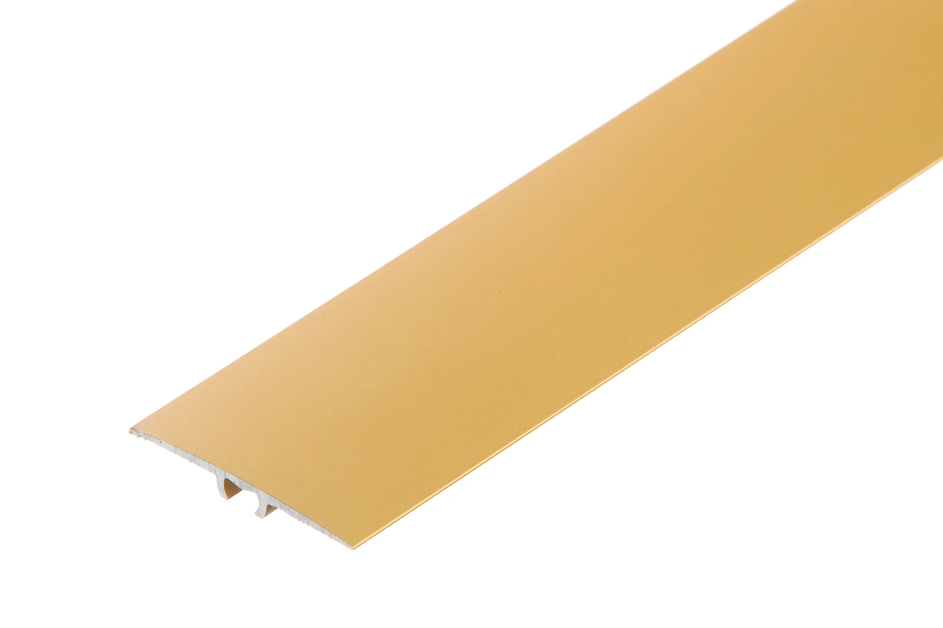 Profil progowy płaski aluminiowy 35mm 5w1 Cezar Złoty Mat 1,86m