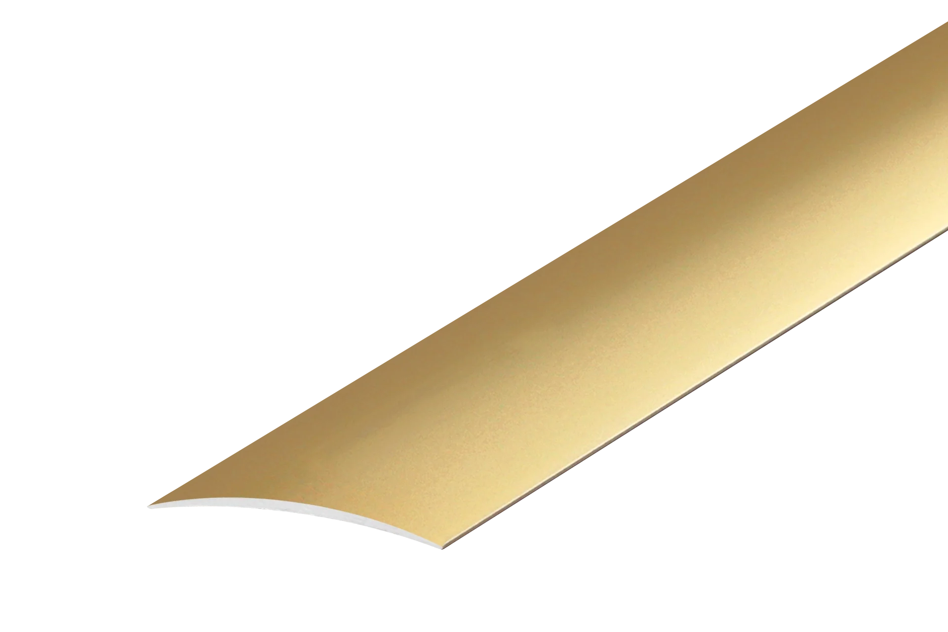 Profil progowy aluminiowy owalny 60x5,1mm klejony Cezar Złoty Mat 1m