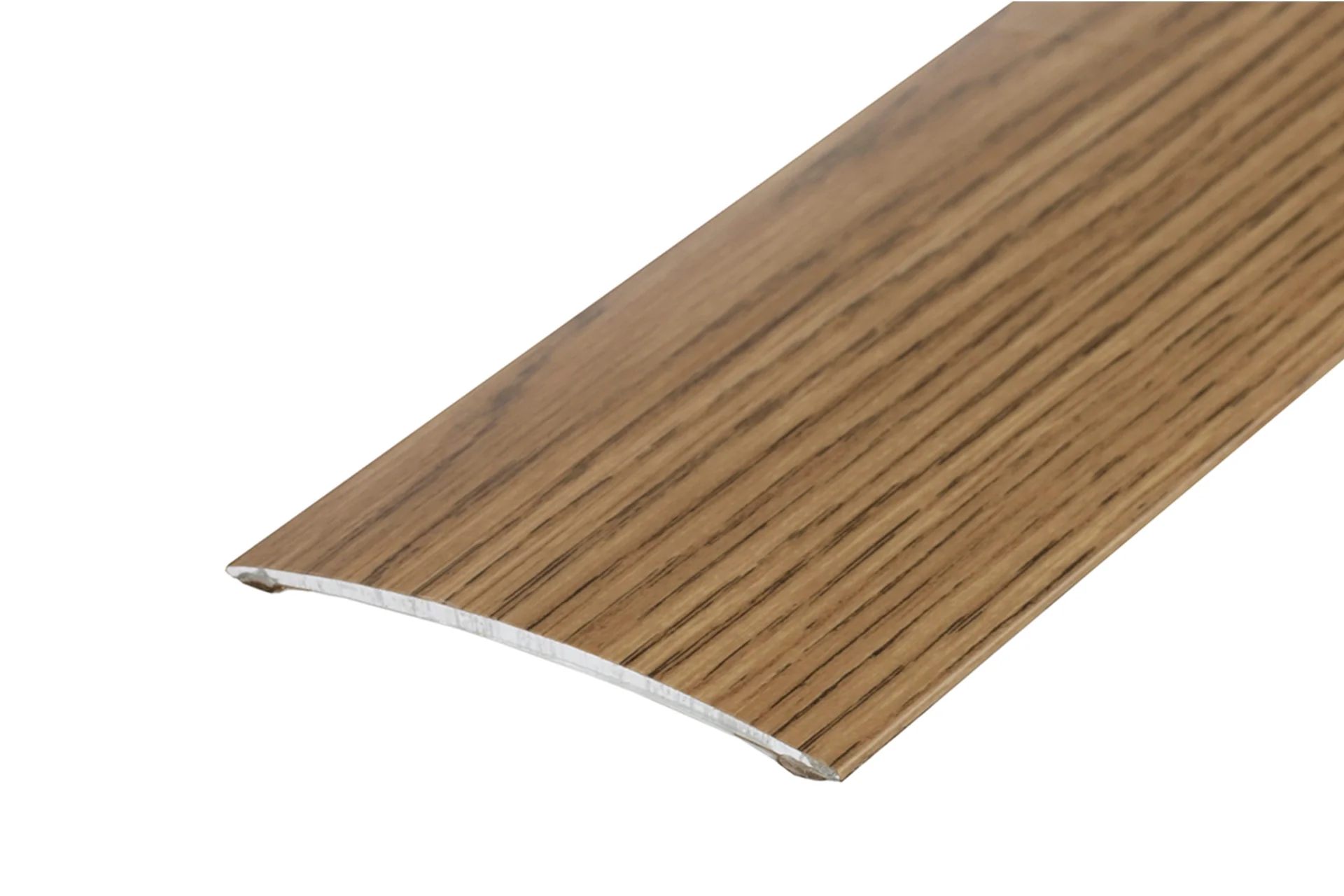 Profil progowy aluminiowy owalny 80x5,1mm klejony Cezar Dąb Mat 1m