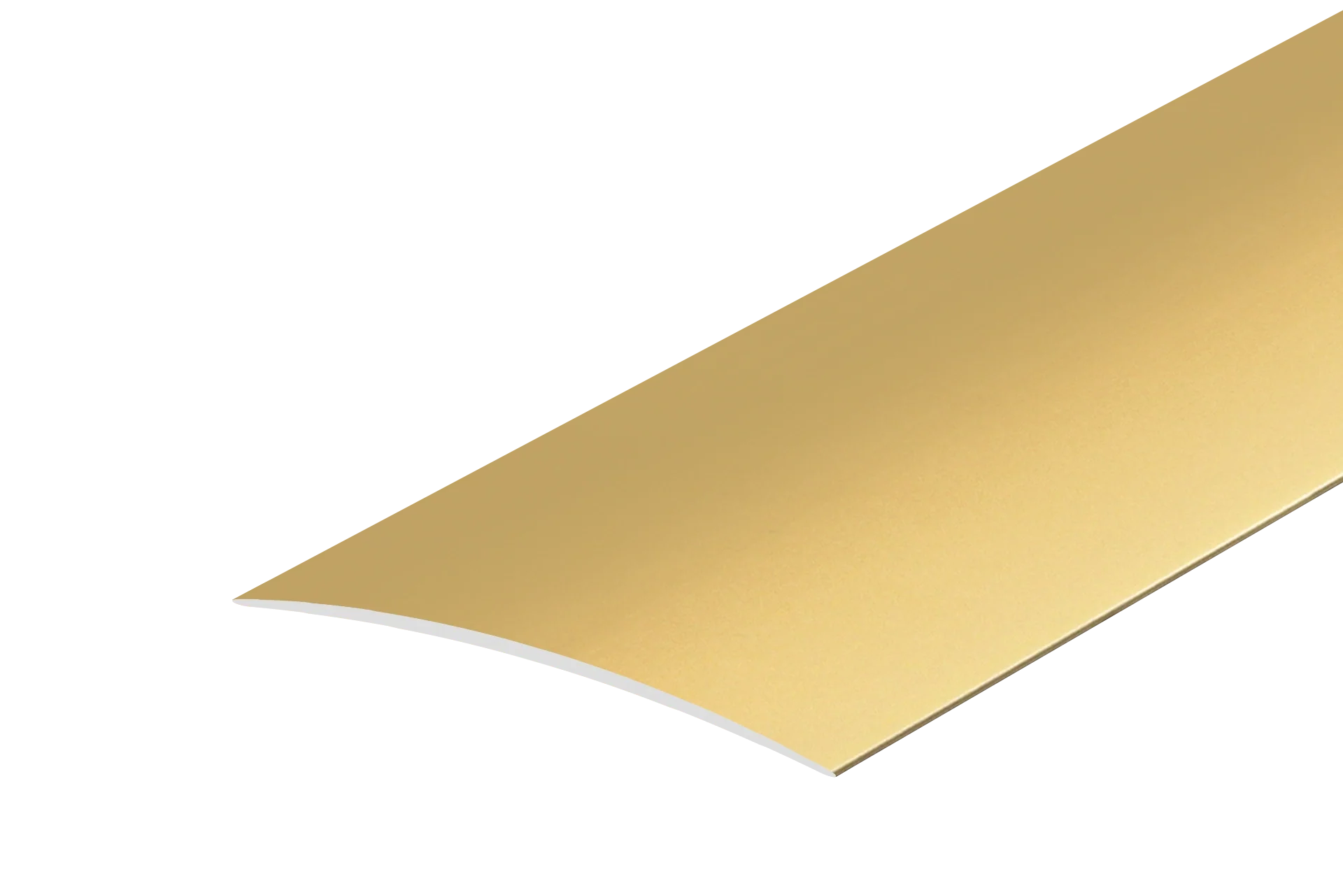 Profil progowy aluminiowy owalny 80x5,1mm klejony Cezar Złoty Mat 1m