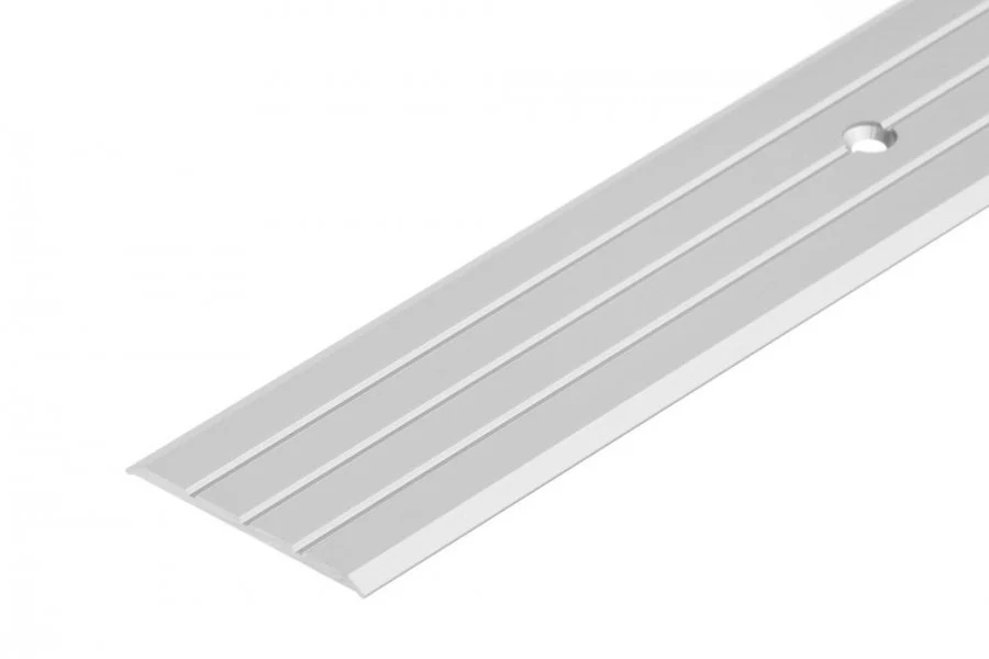 Profil progowy płaski aluminiowy 40mm Cezar Srebrny Mat 2,50m