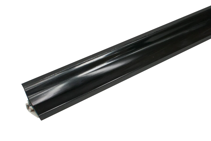 Listwa przyblatowa wklęsła szeroka BL 33mm PVC 3m Czarna Połysk