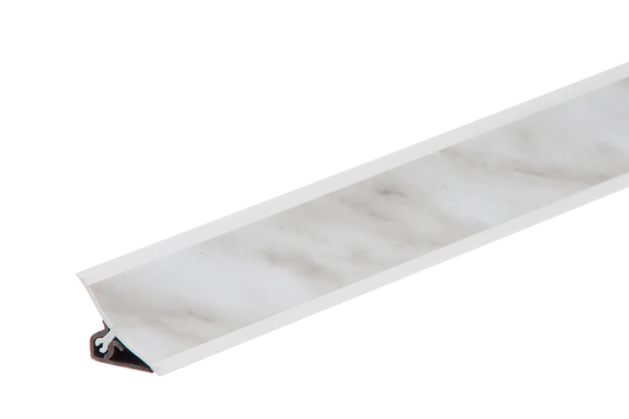 Listwa przyblatowa wklęsła szeroka BL 33mm PVC 3m Marmur
