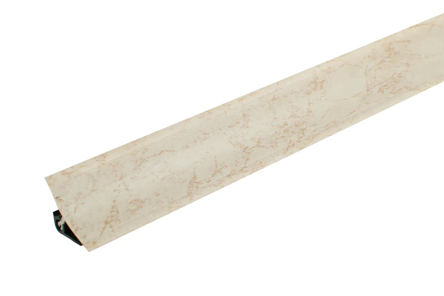 Listwa przyblatowa wklęsła szeroka BL 33mm PVC 3m Marmur Latina